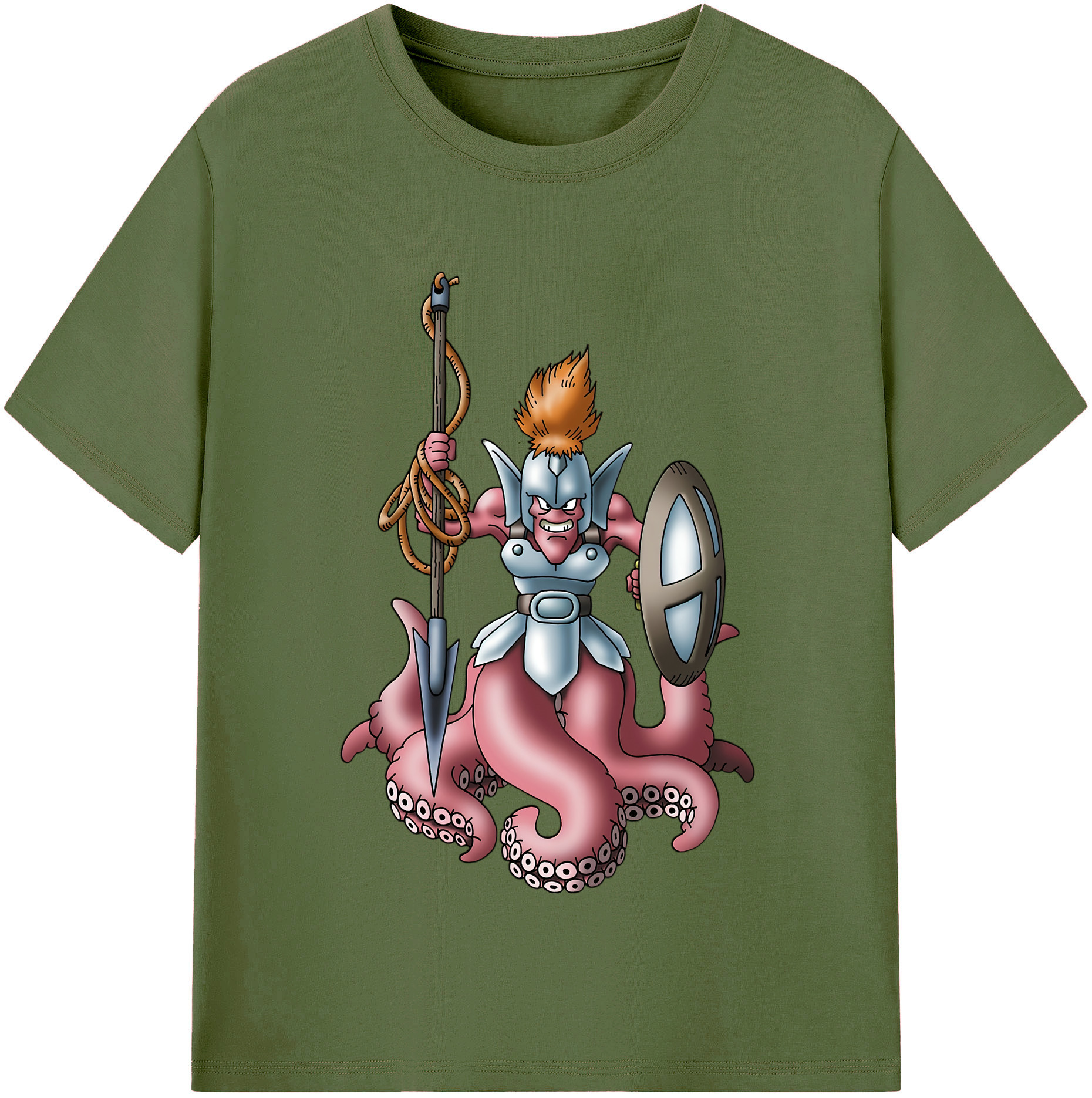 （画像用） ドラゴンクエスト Doragon Kuesuto Dragon Quest 綿100％半袖Tシャツ（フロントプリント）